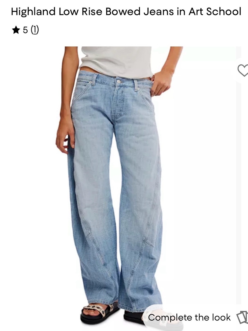 Free People Low Rise Bowed Jeans in Light Blue Size 27